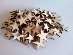 Dřevěné hvězdičky