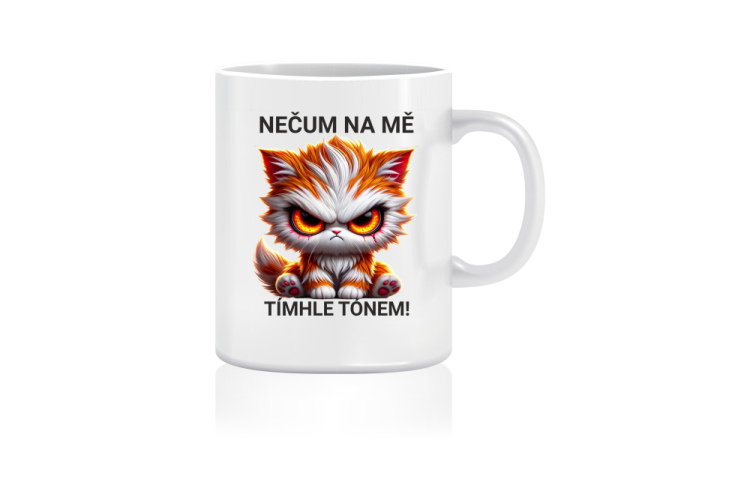 Hrnek kočka - Nečum na mě tímhle tónem