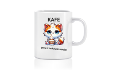 Hrnek kočka - Kafe, protože na kokain nemám