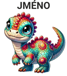 Hrnek dinosaurus - s vlastním jménem