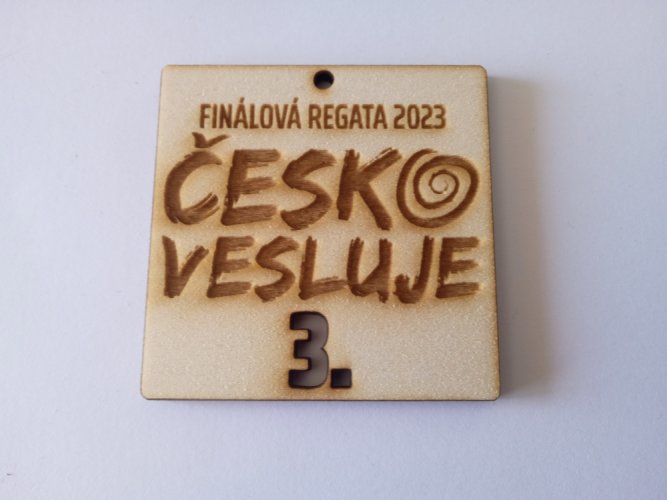 Dřevěné medaile - Množství: 51-99